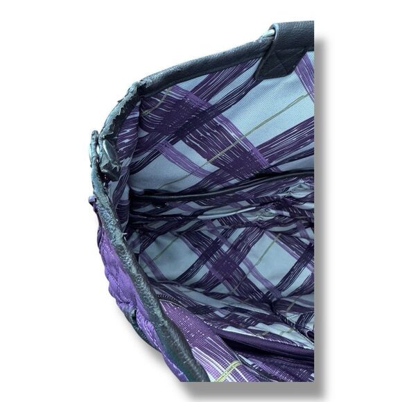 Thirty One Tote Double Take Tote Quilted Diamonds Travel Bag Purple - Picture 13 of 16